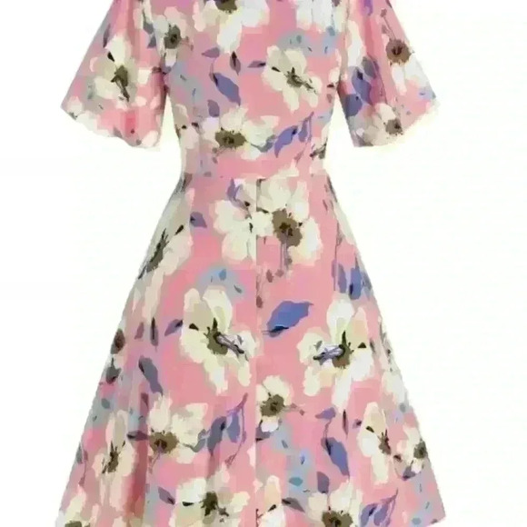 Floral button flare dress Size 8 - Picture 2 of 7